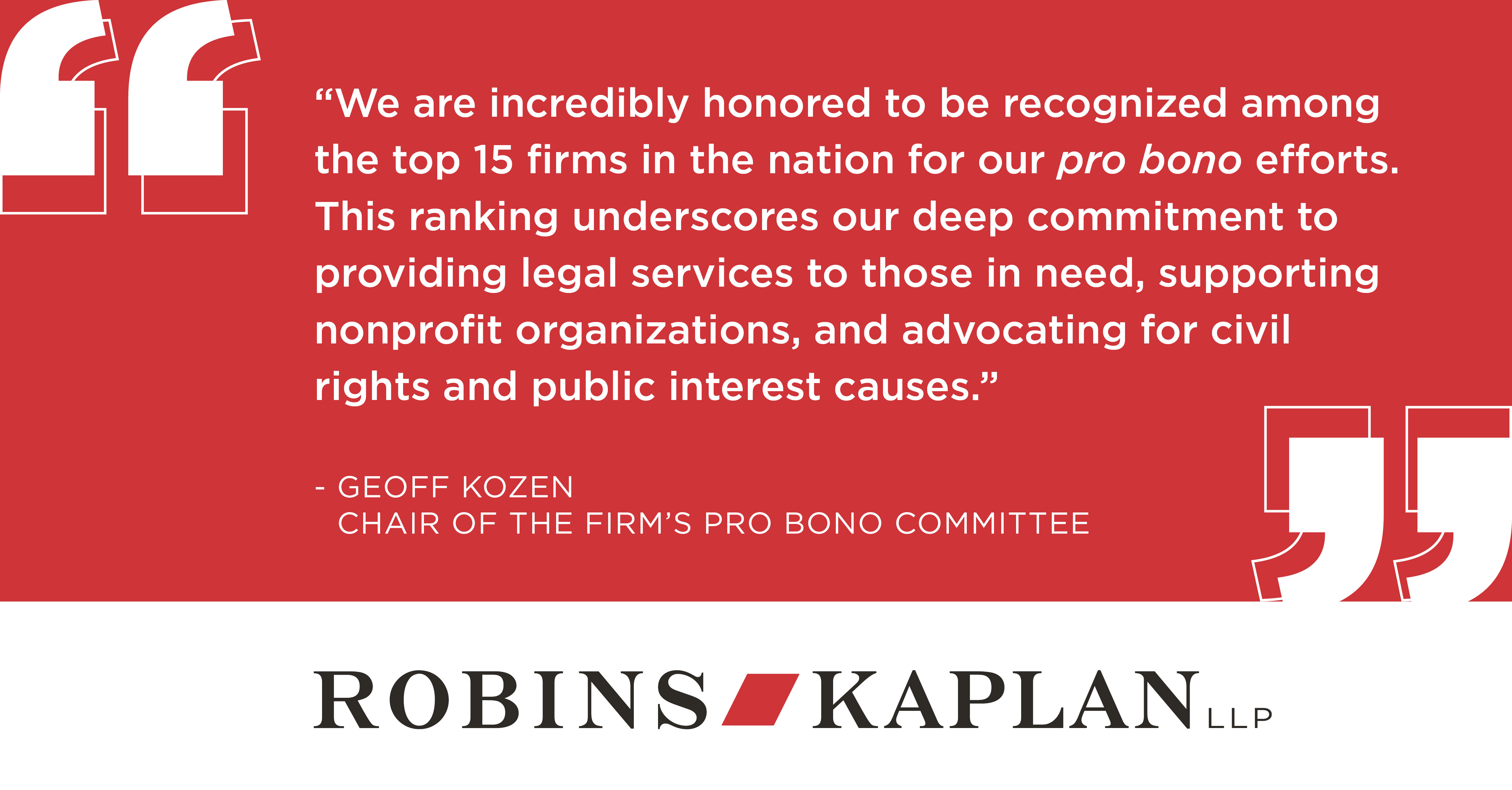 The American Lawyer Ranks Robins Kaplan Among Top 15 Firms in Nation ...